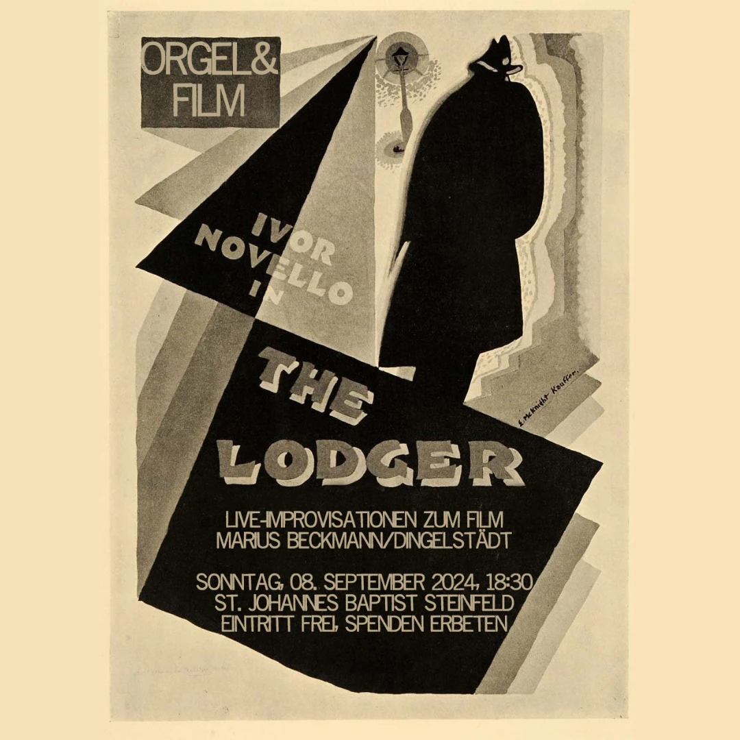 Plakat zum Stummfilm "The Lodger"